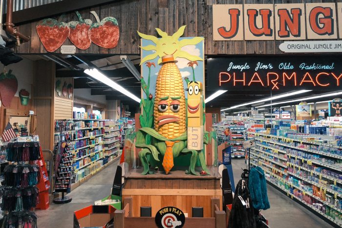 A grocery store receives deliveries of corn