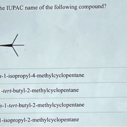 Cis 1 isopropyl 2 methylcyclopentane