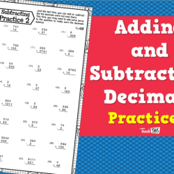 Adding and subtracting decimals quiz