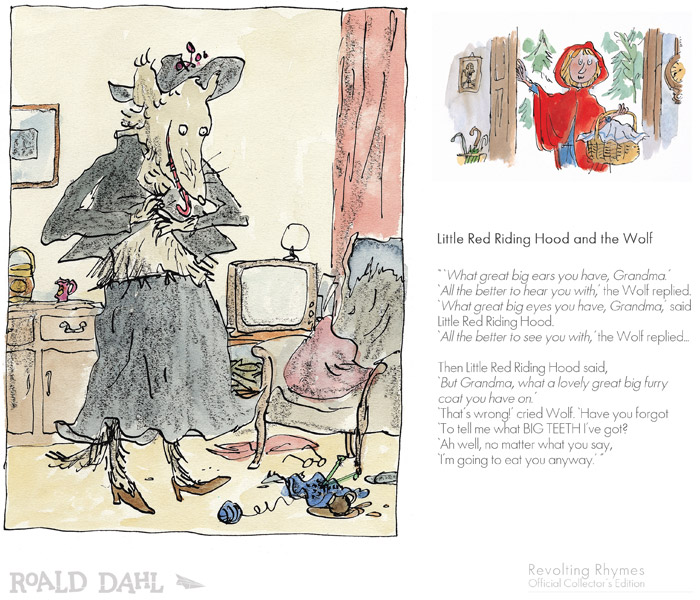 Red riding hood and the wolf roald dahl