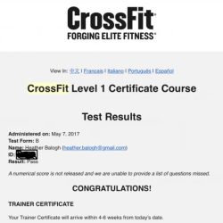 Pdf crossfit level 1 test cheat sheet