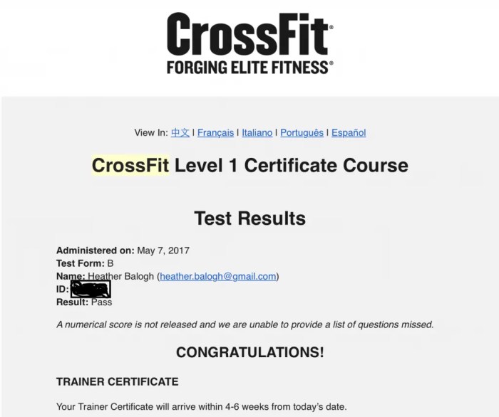 Pdf crossfit level 1 test cheat sheet