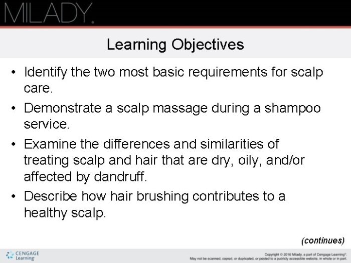 Chapter 15 scalp care shampooing and conditioning